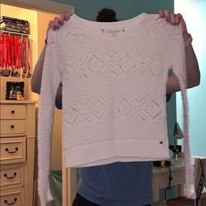 white knit american eagle sweater women’s size XS